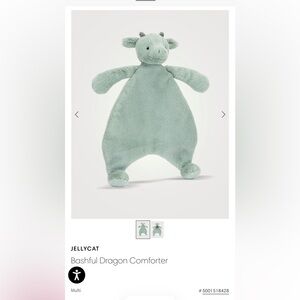Jellycat Bashful Dragon Plush Comforter
